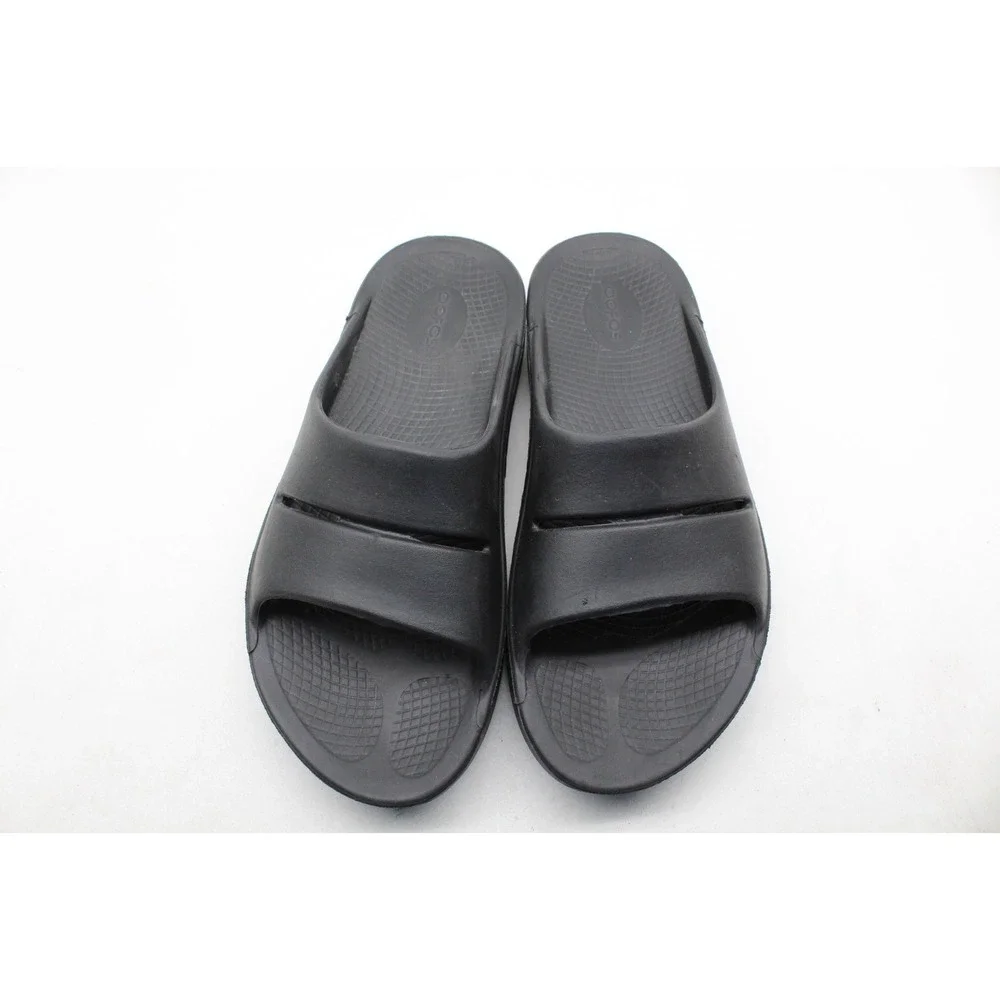 Oofos Ooahh Black Slide Comfort‎ Sport Recovery Sandal Men's 9 Women's 11 EU 42